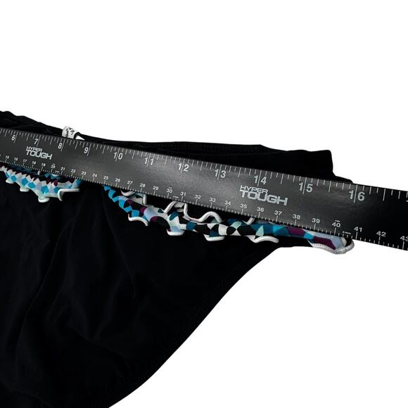 PROFILE BY GOTTEX Women's 10 Blue Bachata V Neck Halter 2 Piece Tankini Swimsuit - Picture 5 of 13